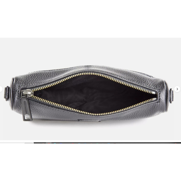 Rebecca Minkoff Black Leather Shellac Mini 5 Zip Handbag - Picture 3 of 3